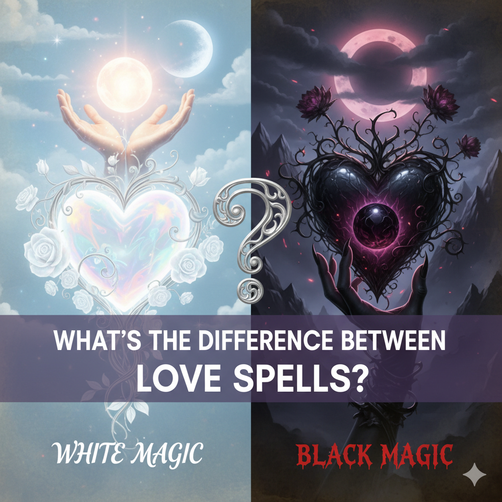 Difference Between White Magic and Black Magic in Love Spells