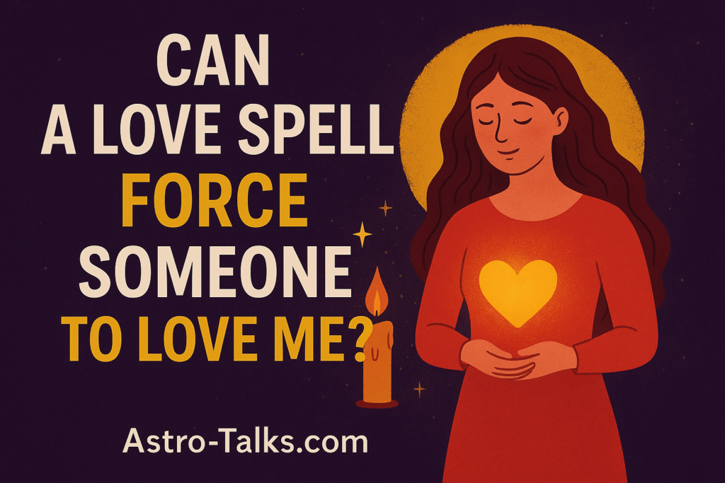 can a love spell force someone to love me illustration