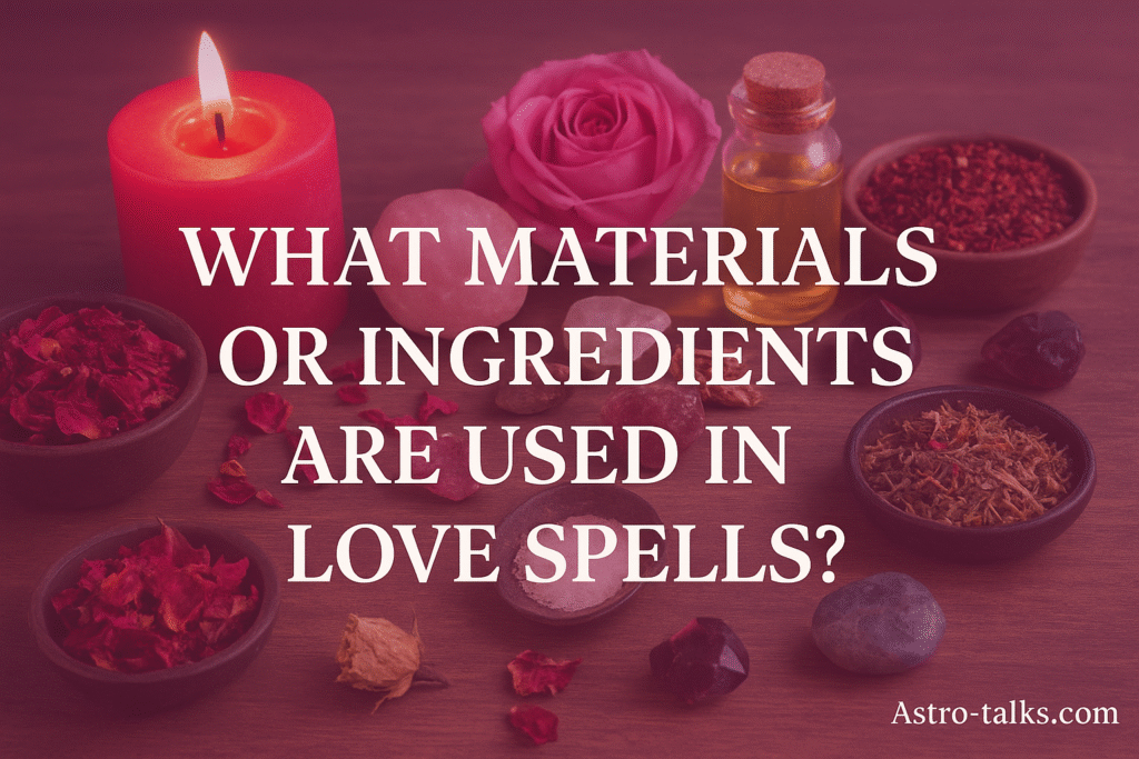 What Materials or Ingredients Are Used in Love Spells