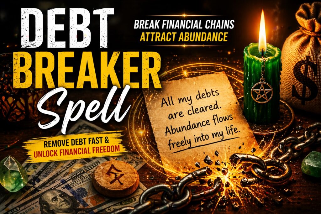 Debt breaker spell to remove financial blocks and attract money fast with candle ritual