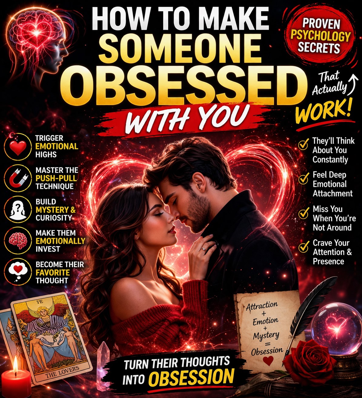 how to make someone obsessed with you using psychology and attraction