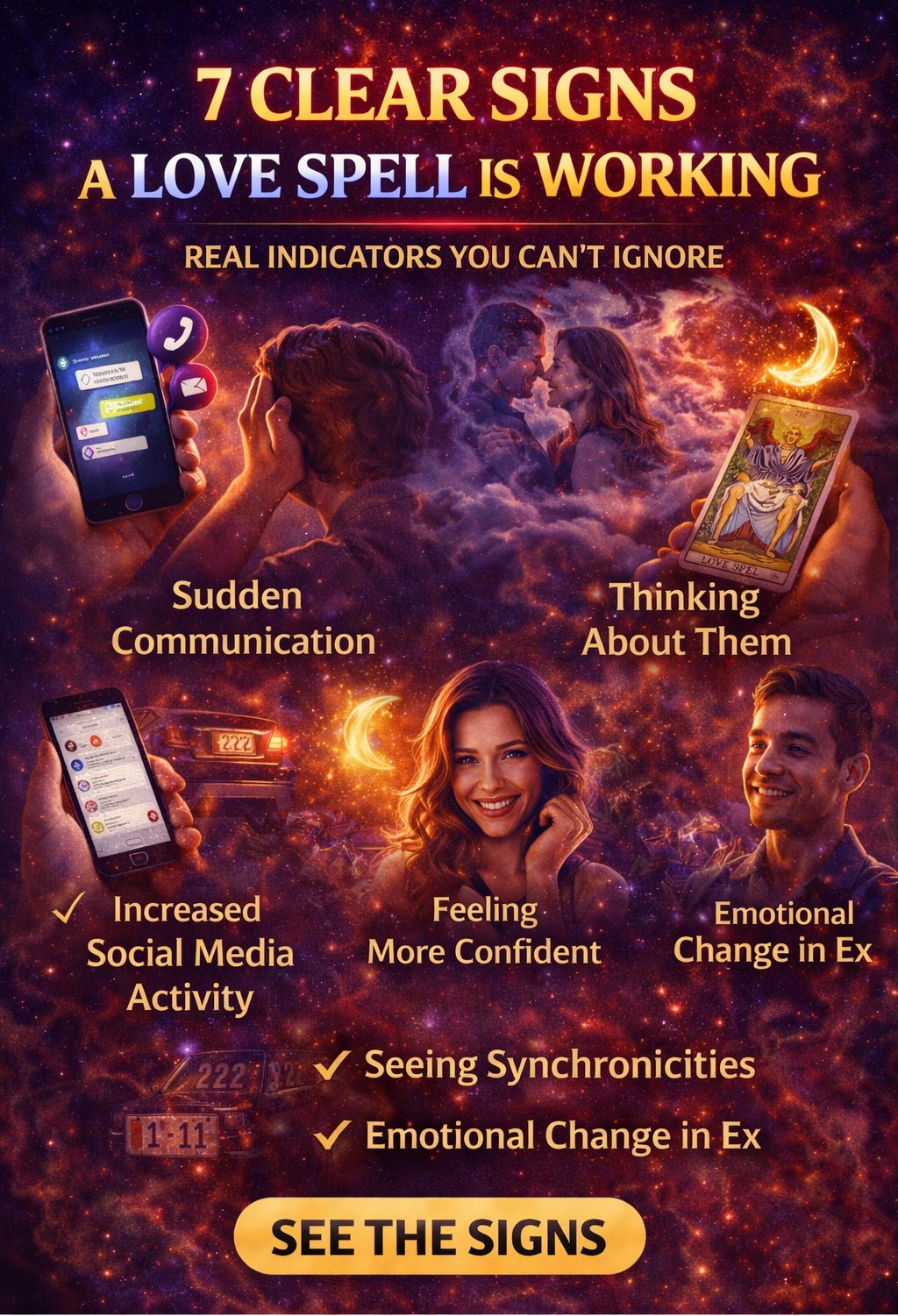 signs a love spell is working real indicators and results