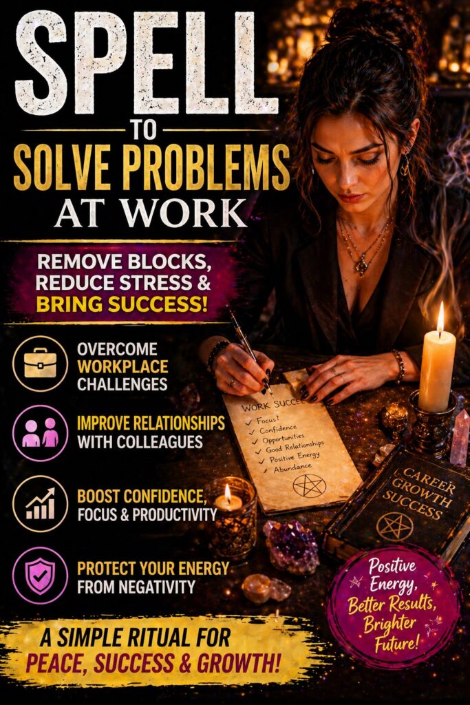 spell to solve problems at work simple ritual for success confidence and clarity