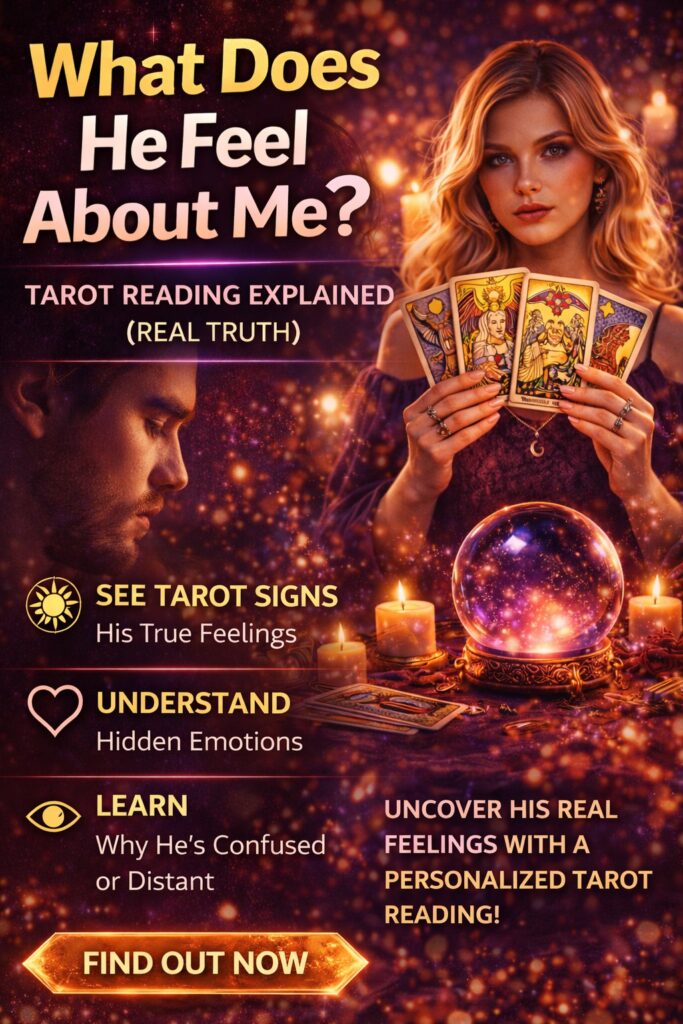 what does he feel about me tarot reading real truth revealed feelings